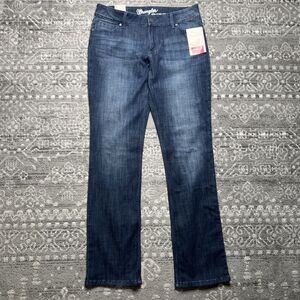 Wrangler Straight LegJeans NEW Womens 13/14 X 34   Denim Pants 09MWTDS